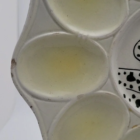 VTG Italian Rooster Deviled Egg Platter - Picture 3 of 6